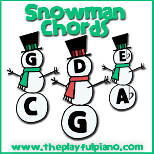 Snowman Chords Worksheet Freebie