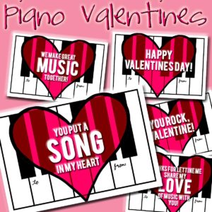 New Freebie: Piano Valentines